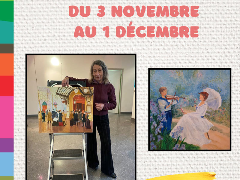 Jusqu'au 1er d&eacute;cembre dans le hall d'expo du centre social