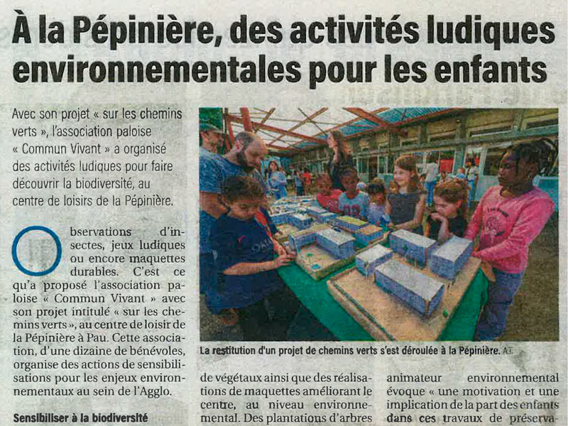 &Agrave; La P&eacute;pini&egrave;re, des activit&eacute;s ludiques environnementales pour les enfants - 18 avril 2026