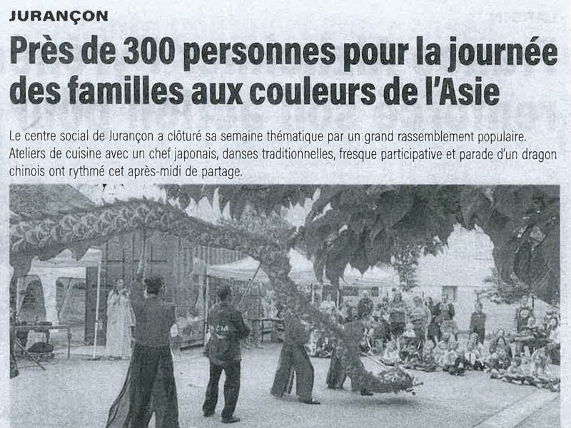 Pr&egrave;s de 300 personnes pour la journ&eacute;e des familles aux couleurs de l'Asie - 30 avril 2026